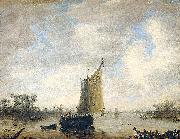 Jeronymus van Diest River view oil painting